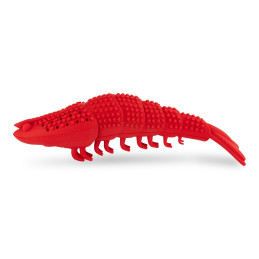 Barry King, zabawka dla kota krewetka gumowa z kocimiętką, do czyszczenia zębów, 16 cm