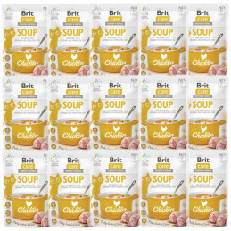 BRIT CARE Cat Soup with Chicken - z kurczakiem 15 x 75g