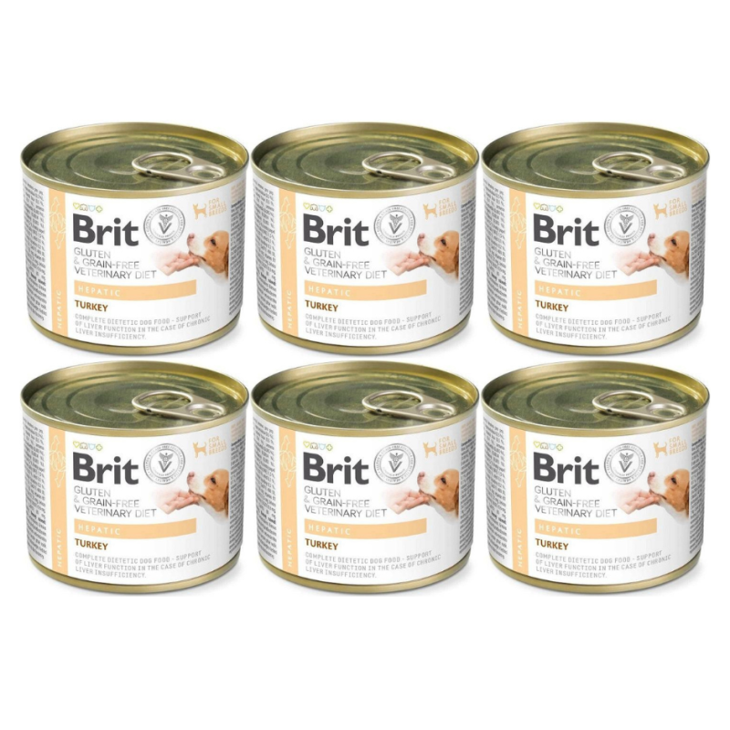 Brit VD, pies, Hepatic, puszka 6 x 200 g
