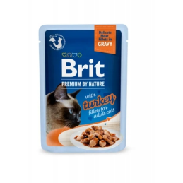 Brit Premium Adult Turkey Fillets Grovy Mokra Karma dla kota, 85g