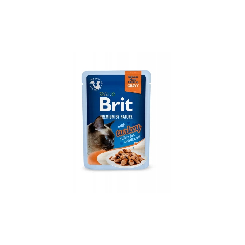 Brit Premium Adult Turkey Fillets Grovy Mokra Karma dla kota, 85g