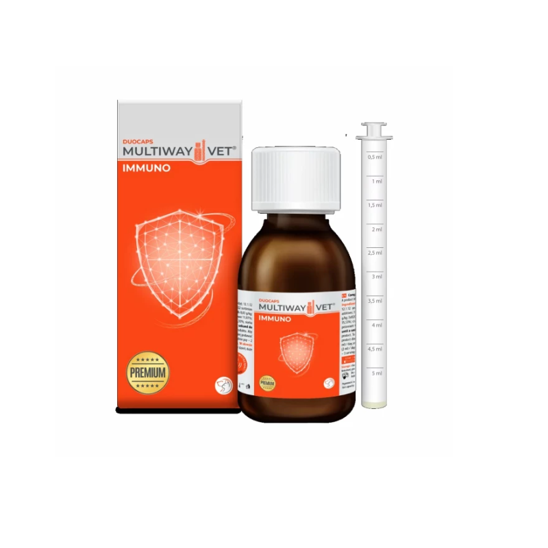 JM Sante, Multiway Vet Duocaps Immuno, 90 ml, suplement dla psa i kota
