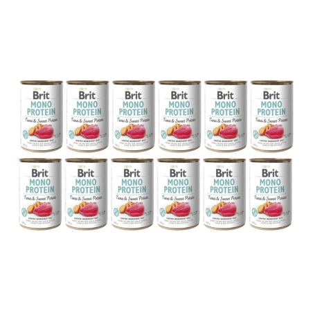 BRIT MONO PROTEIN TUNA&SWEET POTATO 12 x 400 g