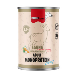 BUBAlicious LIGHT mono karma dla psa 400g SARNA