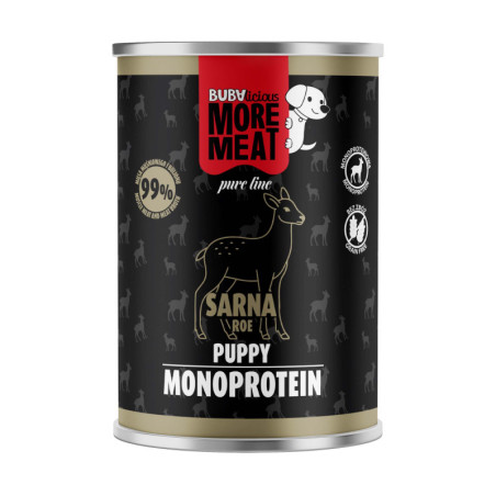 BUBAlicious More Meat mono karma dla szczeniąt Pure Line 400g PUPPY SARNA