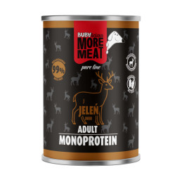 BUBAlicious More Meat mono karma dla psa Pure Line 400g JELEŃ