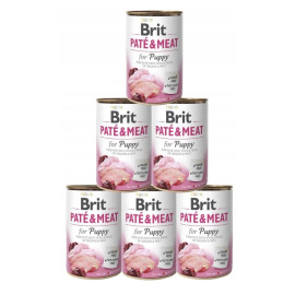 6 x Brit Pate & Meat Puppy, 800 g