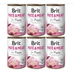 6 x Brit Pate & Meat Puppy, 800 g