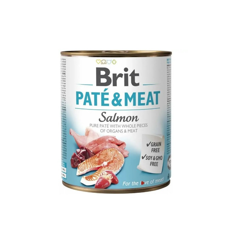 Brit Pate&Meat Salmon 800g mokra karma dla psa