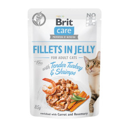 BR.CARE CAT FJ TENDER TURKEY&SHRIMPS POUCH 85g