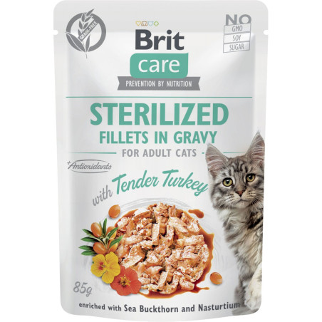 BR.CARE CAT FG STERILIZED TENDER TURKEY POUCH 85g