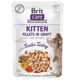 BR.CARE CAT FG KITTEN TENDER TURKEY POUCH 85g