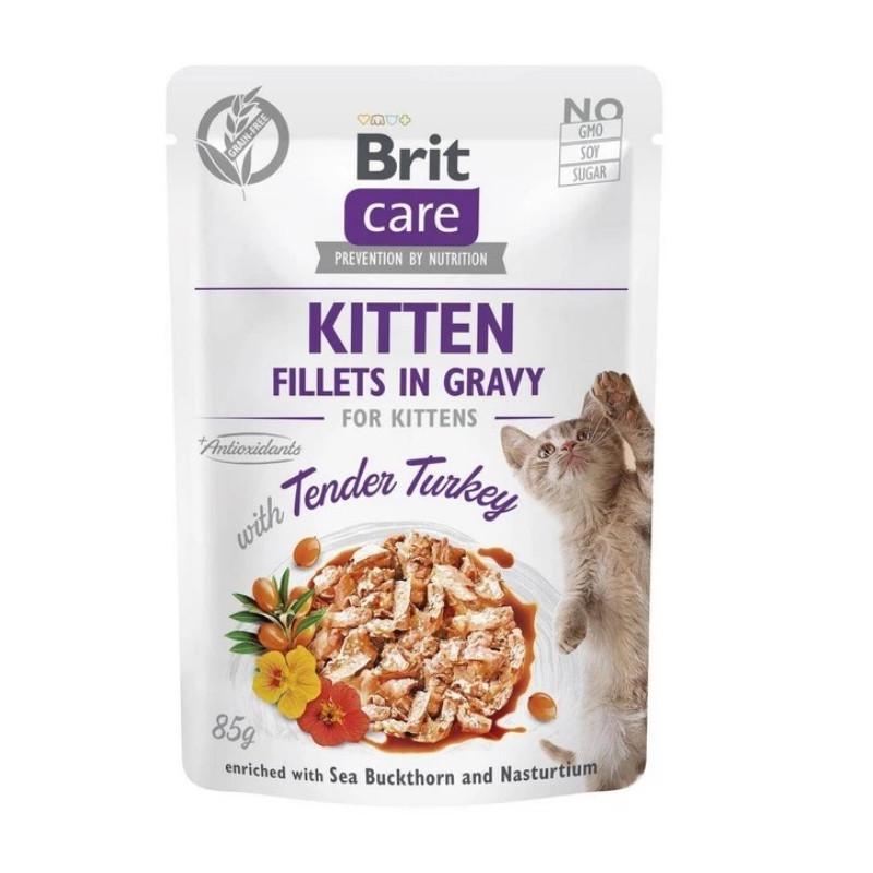 BR.CARE CAT FG KITTEN TENDER TURKEY POUCH 85g