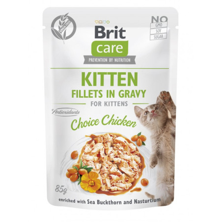BRIT CARE CAT KITTEN CHOICE CHICKEN POUCH 85g