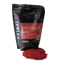 Extrat, Trutka na myszy i szczury, ziarno, 1 kg, difetialon
