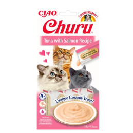Inaba Cat Churu Tuna With Salmon 4x14g