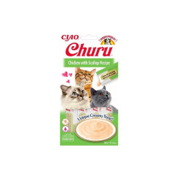 Inaba Ciao Churu - Kurczak Przegrzebki 4x14g, Przysmak dla kota