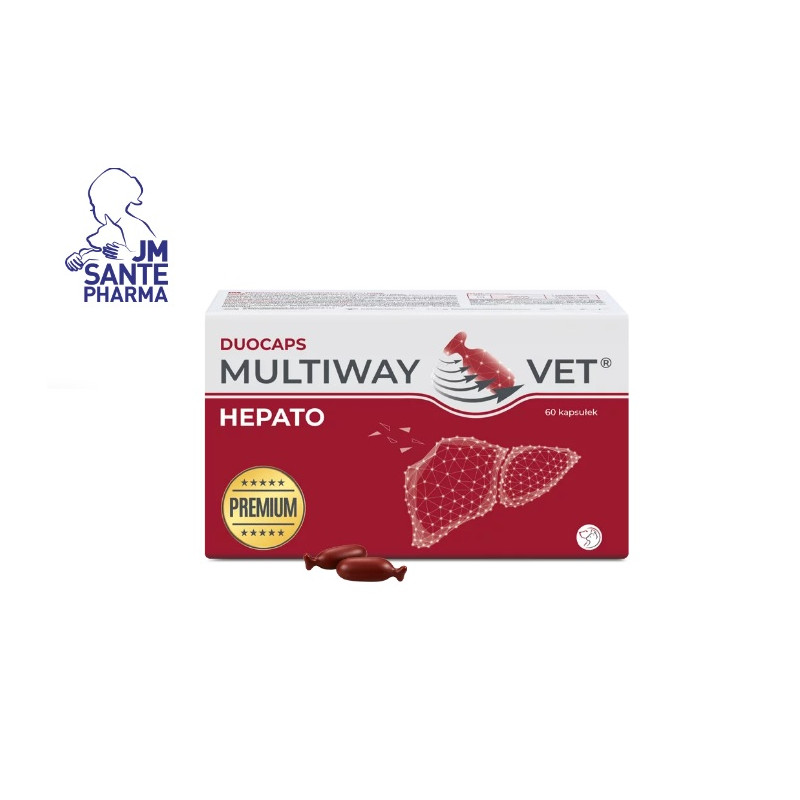 JM Sante, Multiway vet Duocaps HEPATO, kapsułki wspierające wątrobę 60 kaps