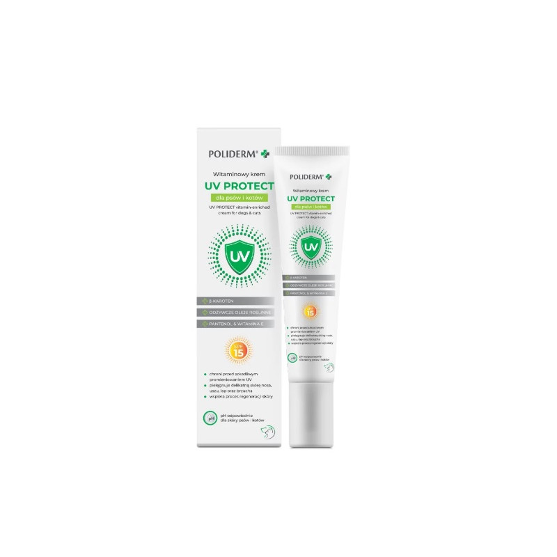 POLIDERM UV PROTECT 15 ml formuła do pielęgnacji skóry