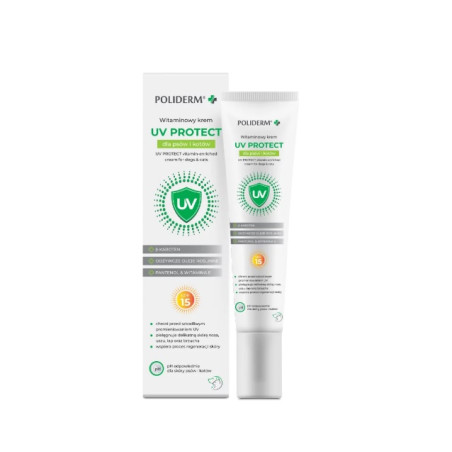 POLIDERM UV PROTECT 15 ml formuła do pielęgnacji skóry