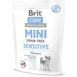 Brit Care, Mini sensitive, Grain Free, z dziczyzną, 400 g sucha karma