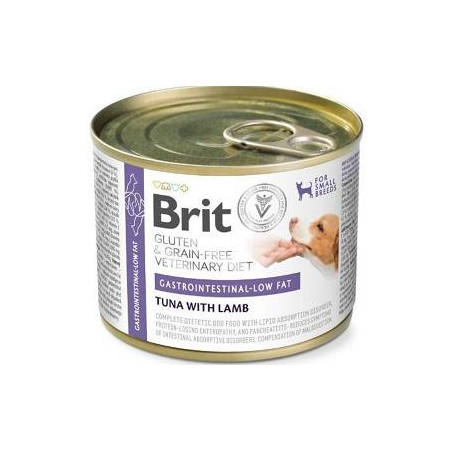 BRIT GF VET. DIETS DOG  GASTROINTESTINAL LOW FAT 200g mokra