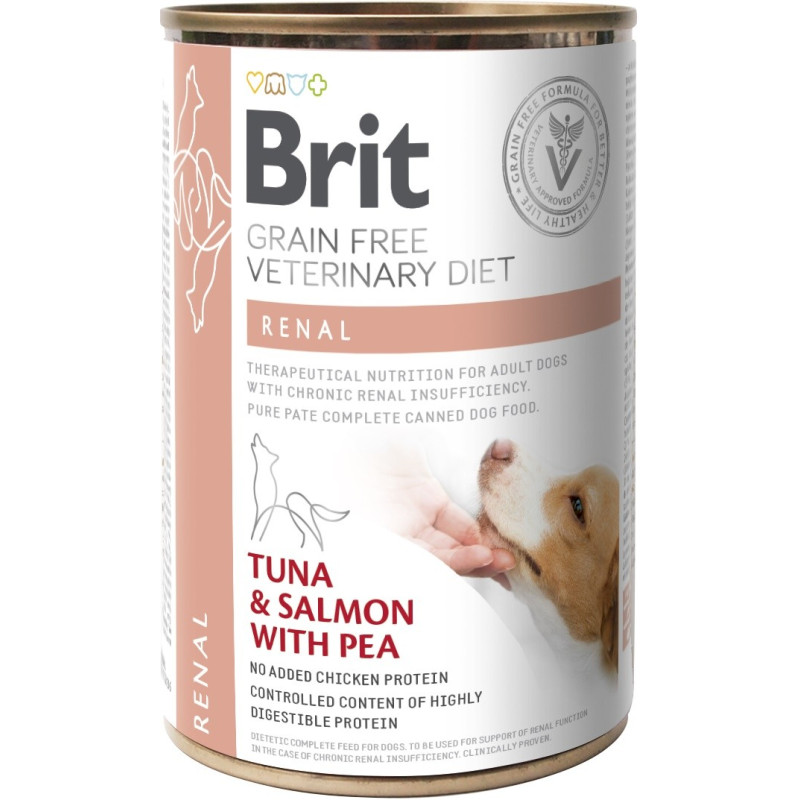 BRIT GF VET. DIETS DOG CAN RENAL 400g mokra karma