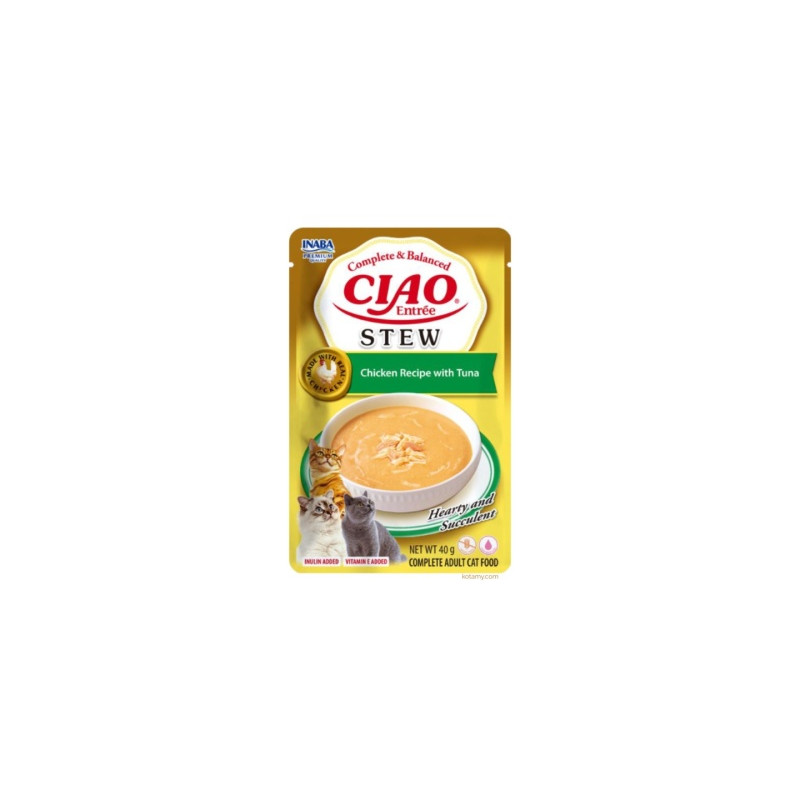 INABA CAT CIAO ENTRÉE STEW CHICKEN & TUNA 40g