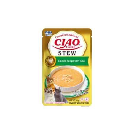 INABA CAT CIAO ENTRÉE STEW CHICKEN & TUNA 40g