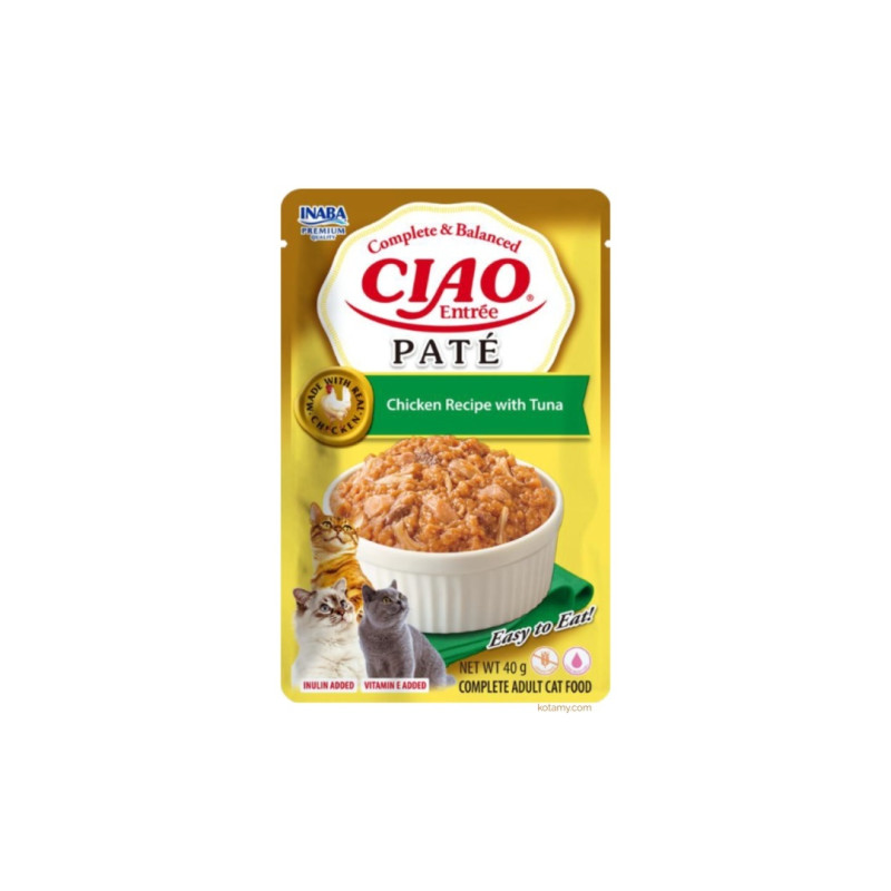 INABA CAT CIAO ENTRÉE PATE CHICKEN & TUNA 40g