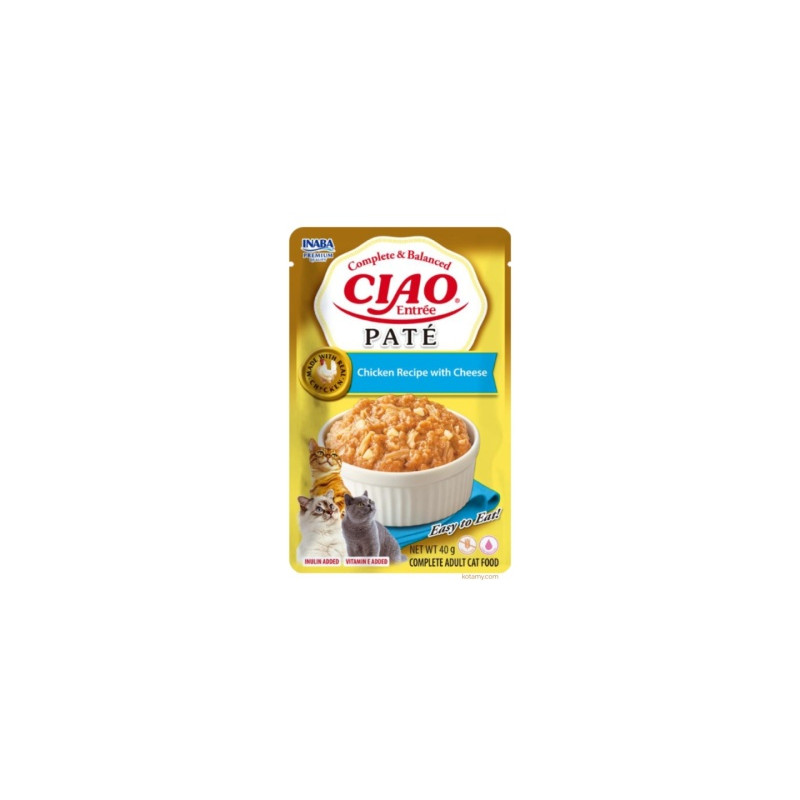 INABA CAT CIAO ENTRÉE PATE CHICKEN & CHEESE 40g