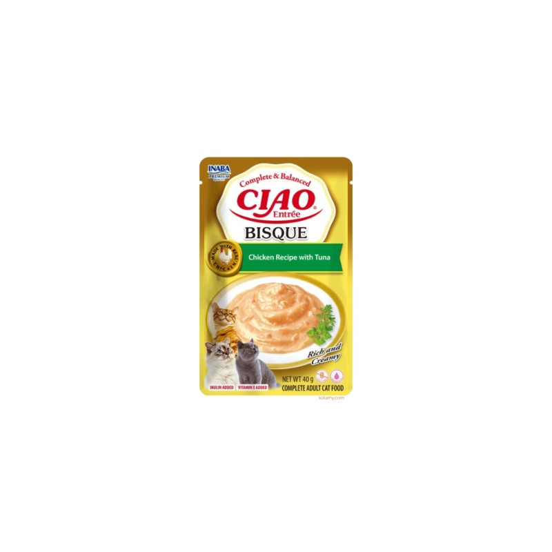 INABA CAT CIAO ENTRÉE BISQUE CHICKEN & TUNA 40g