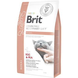 Brit VD Renal, dla kota, jajka i groszek, 2 kg