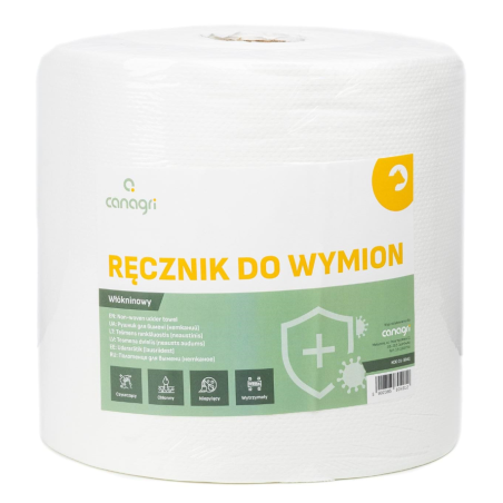 Włókninowy ręcznik do wymion, niepylący, 60 g/m2, 1800 g, 26 x 25 cm, Can Agri