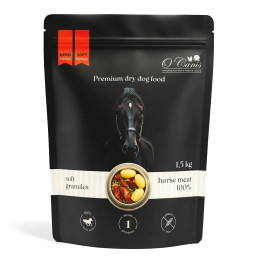 NERO Soft Premium – Sucha Karma dla Psa z Koniną i Ziemniakami | Miękkie Granulki | 1,5 kg