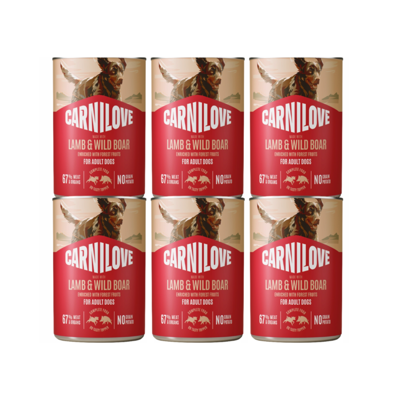CARNILOVE DOG CAN LAMB&WILDBOAR 6 x 400g