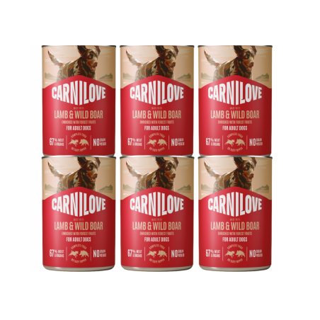 CARNILOVE DOG CAN LAMB&WILDBOAR 6 x 400g