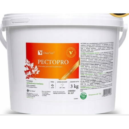 Over Vet Pectopro 3kg  GMP+FSA stabilizajca trawienia