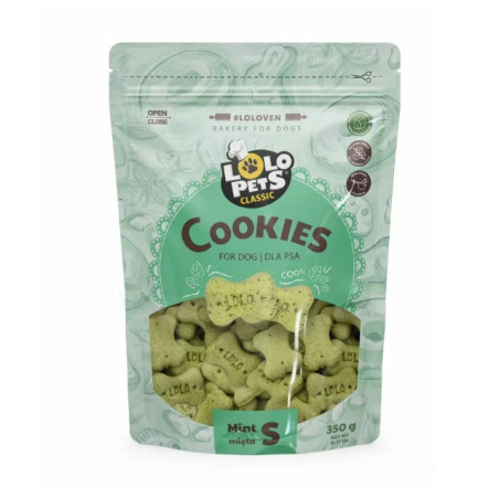 CIASTKA DLA PSA KOŚCI S MIĘTOWE W FOLII DOYPACK 350g