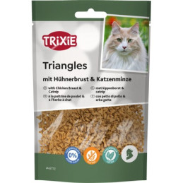 Trójkąciki z piersią kurczaka i kocimiętką, dla kota, 50 g TX-42772