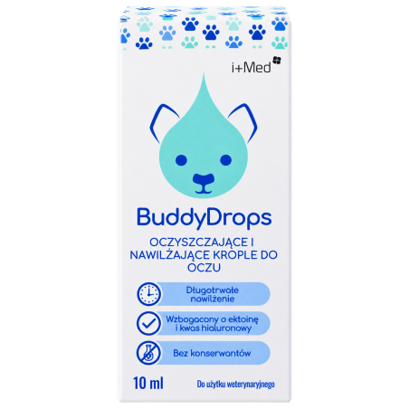 BIOWET BuddyDrops – Nawilżające Krople do Oczu dla Psów i Kotów | 10 ml