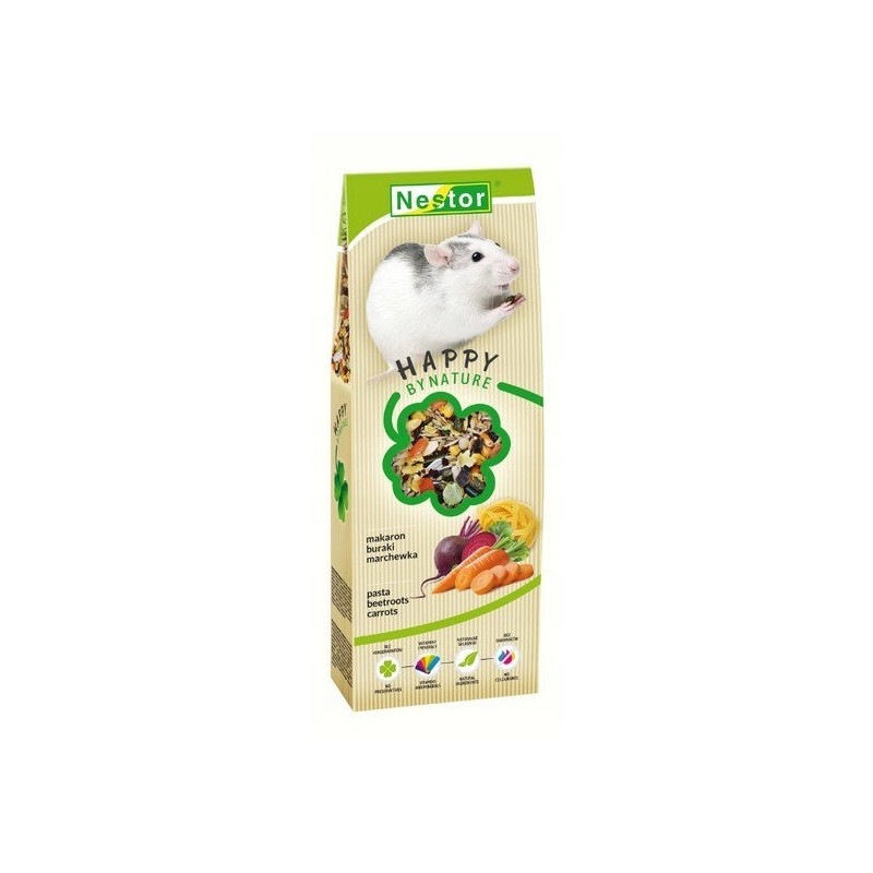 Nestor Happy by Nature – Pokarm dla Szczura | Makaron i Warzywa | 360 g