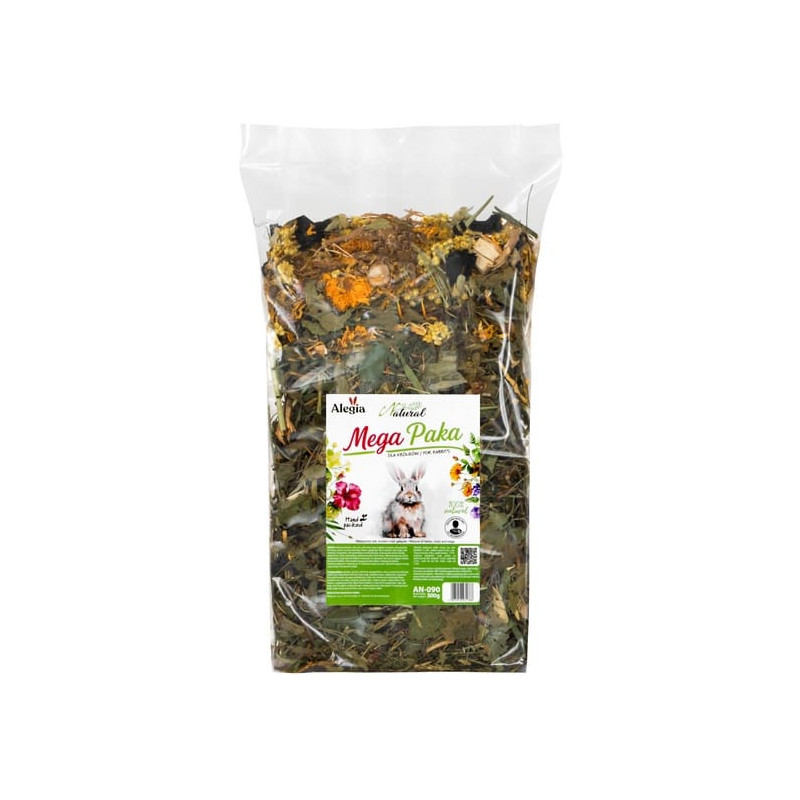Alegia Natural – Mega Paka dla Królika | Naturalna Mieszanka Ziół | 500 g
