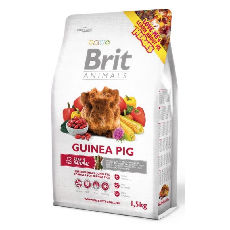 Brit Animals – Karma dla Świnek Morskich | Wsparcie Trawienia i Odporności | 1,5 kg