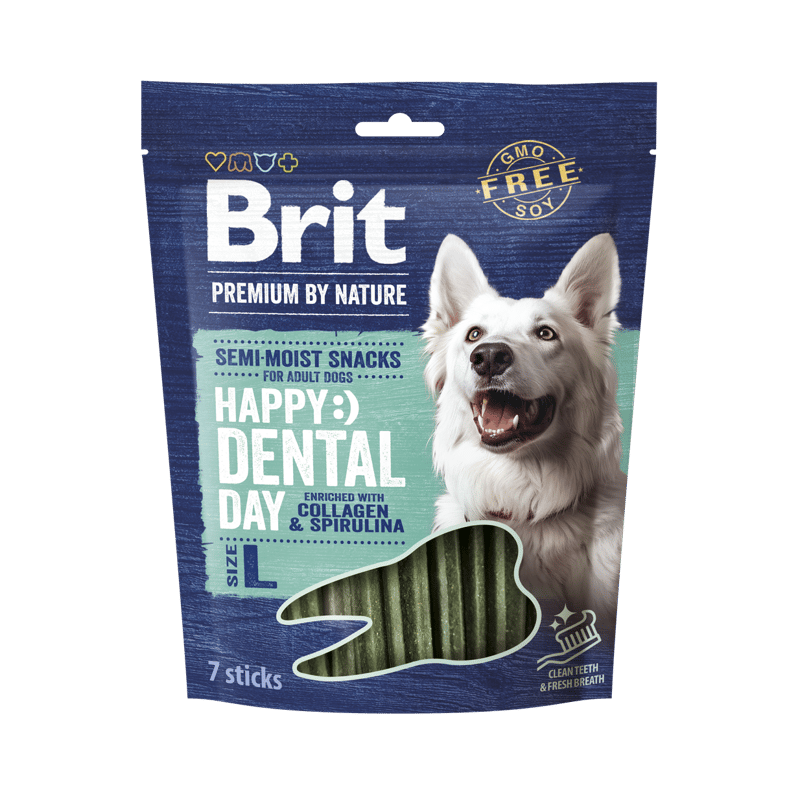 Brit Premium – Dentystyczny Przysmak dla Psa Dużych Ras L | Wsparcie Higieny Jamy Ustnej | 250 g