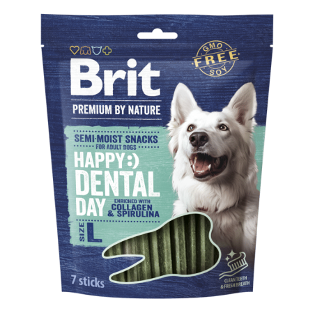 Brit Premium – Dentystyczny Przysmak dla Psa Dużych Ras L | Wsparcie Higieny Jamy Ustnej | 250 g