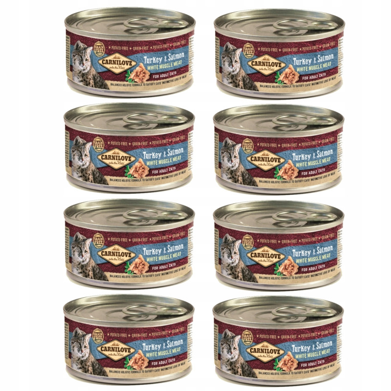 Carnilove Cat Adult Salmon & Turkey 8 x100g