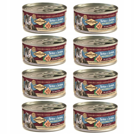 Carnilove Cat Adult Salmon & Turkey 8 x100g