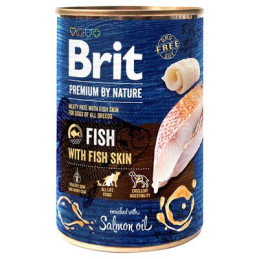 Brit Premium by Nature – Mokra Karma dla Psa | Ryba i Skóra Ryb | 400 g