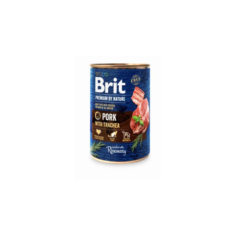 Brit Premium by Nature – Mokra Karma dla Psa | Wieprzowina z Tchawicą | 400 g